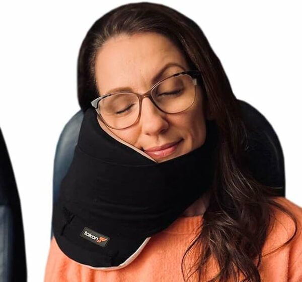 Vacay Travel Neck Pillow - Washable and Easy to Carry - Clip-on Carrying Bag Included